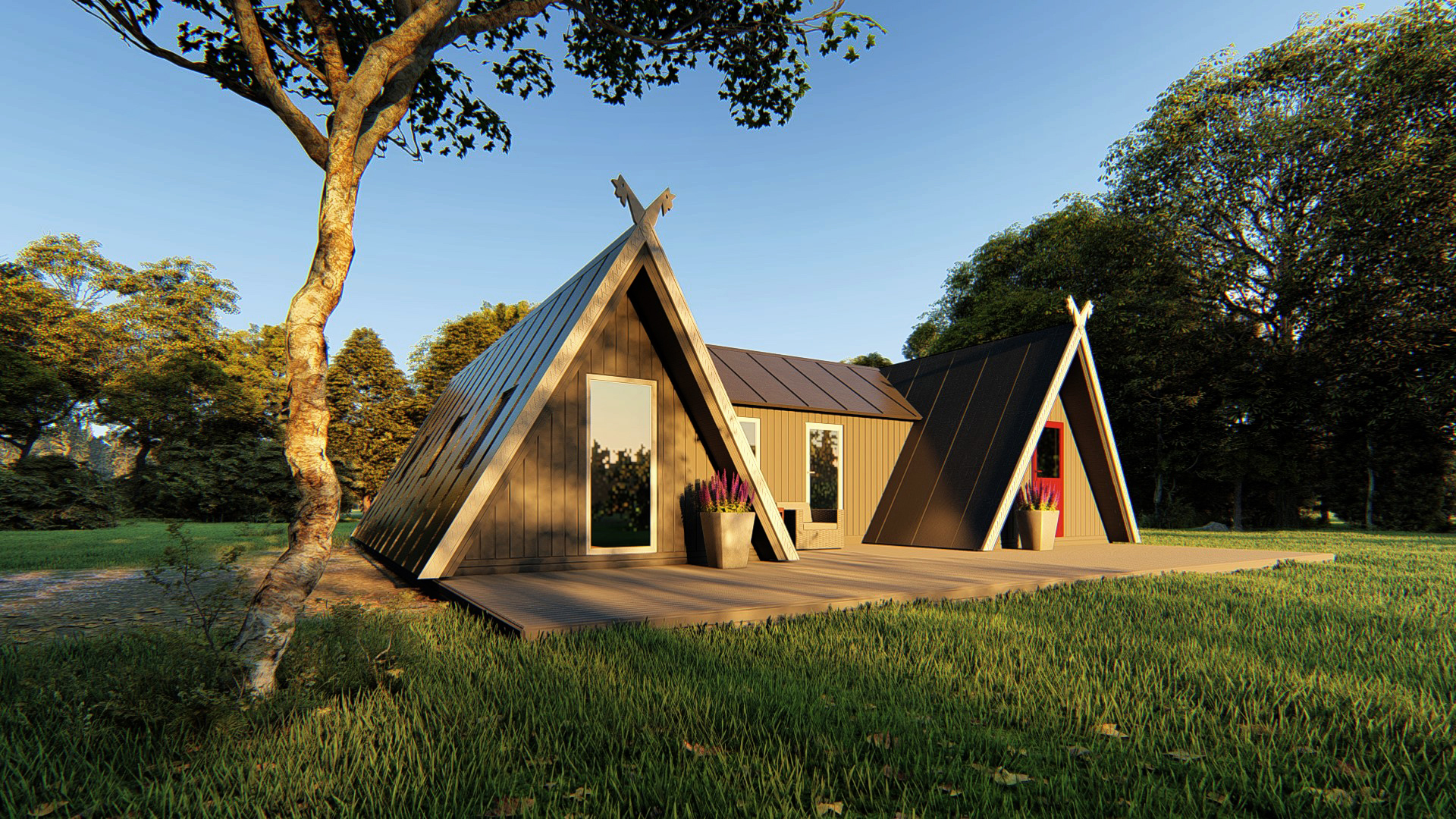 Double A-frame House Kits
